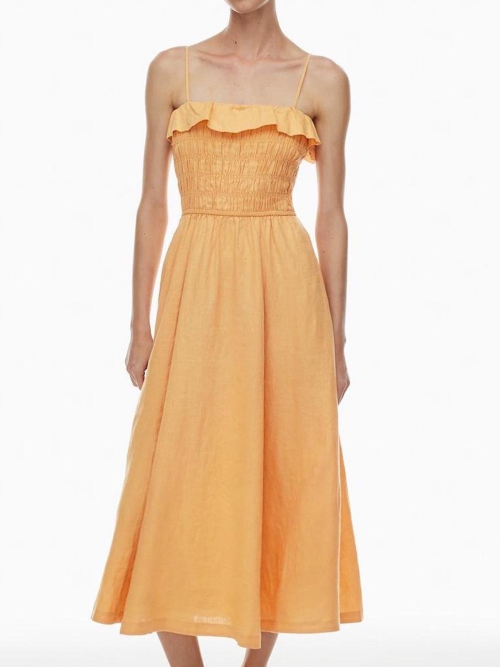 Aritzia Wilfred Portea Linen Dress XS